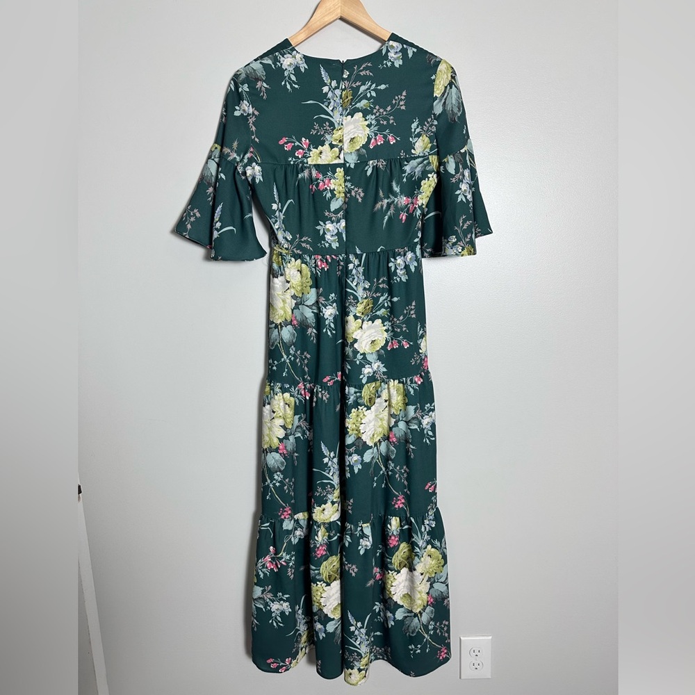 TUCKERNUCK Green Floral Tiered Maxi Dress - Picture 5 of 6